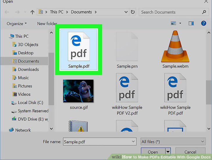 how to make a pdf document editable