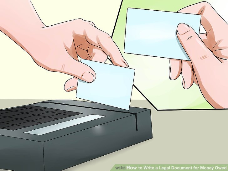 how to write a legal document for money owed
