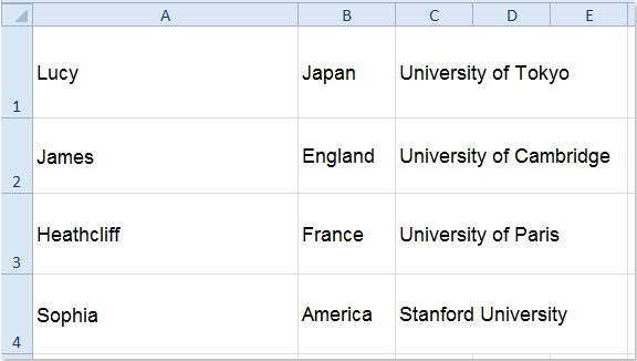 split word document into collums
