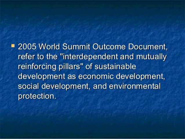 2005 world summit outcome document