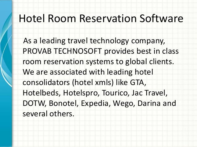 hotel room reservation system documentation