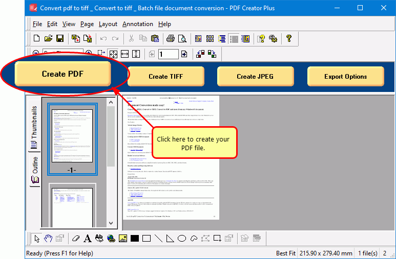 how to change pages document into pdf