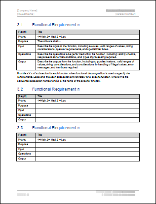 system analysis and design document template