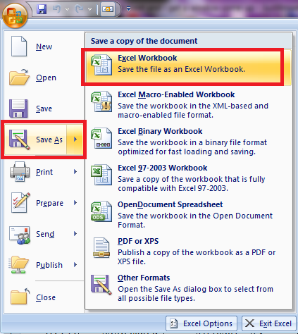 excel 2007 open new window for each document