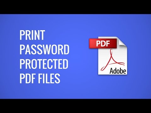 how to print password protected document