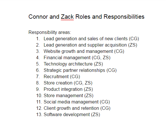 roles and responsibilities document template