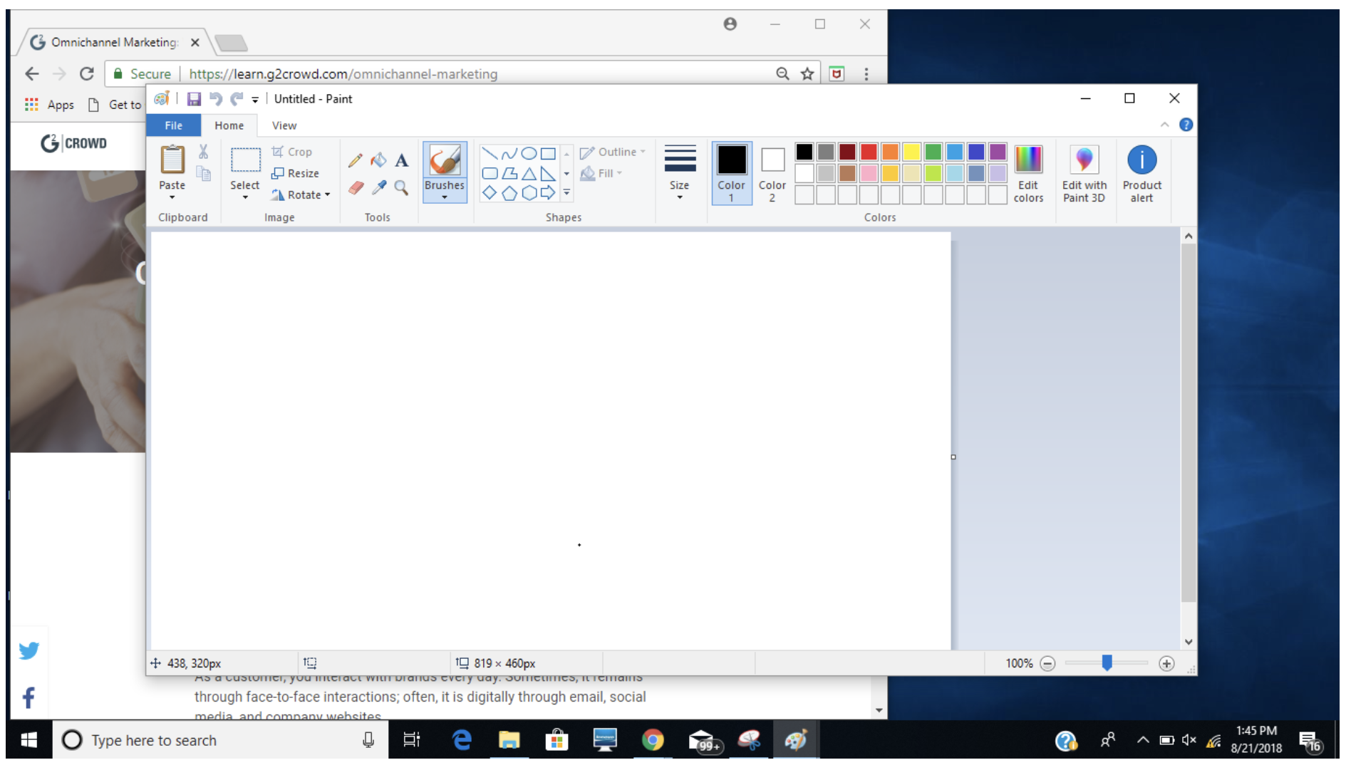 mspaint unable to create new document