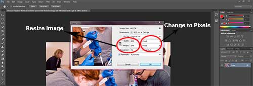 how to resize a photoshop document
