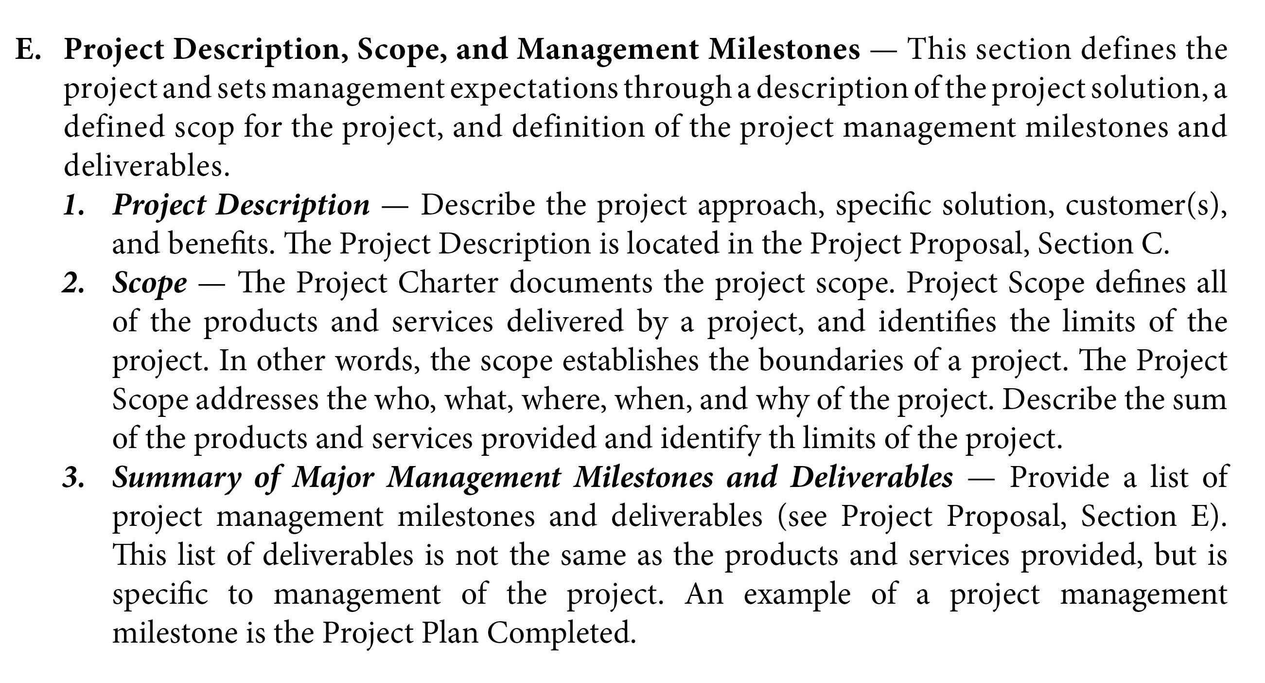 project initiation document vs project charter