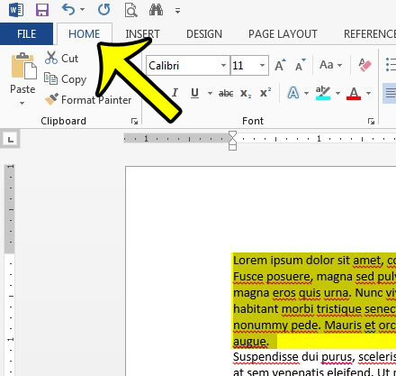 remove highlight from pdf document