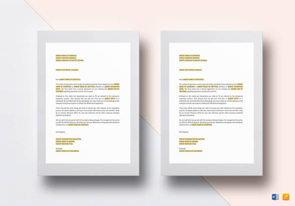 separating pages in a word document