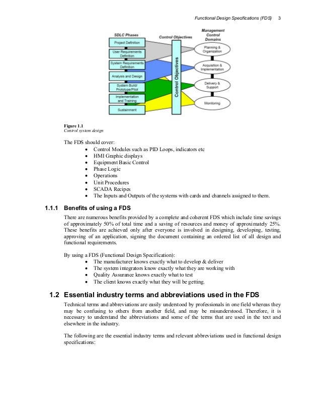 what is a functional system design document